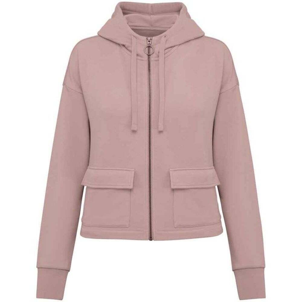 Native Spirit Womens/Ladies Full Zip Hoodie / Petal Rose